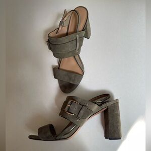 Banana Republic Sage Green Suede sling back heel